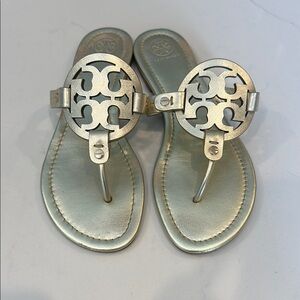 Tory Burch Metallic Sandals
